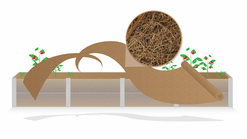 Diagram of BioCoir coconut matting