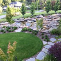 Link Edge edging around a rock garden