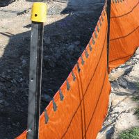 Safety SiltFence on a building site