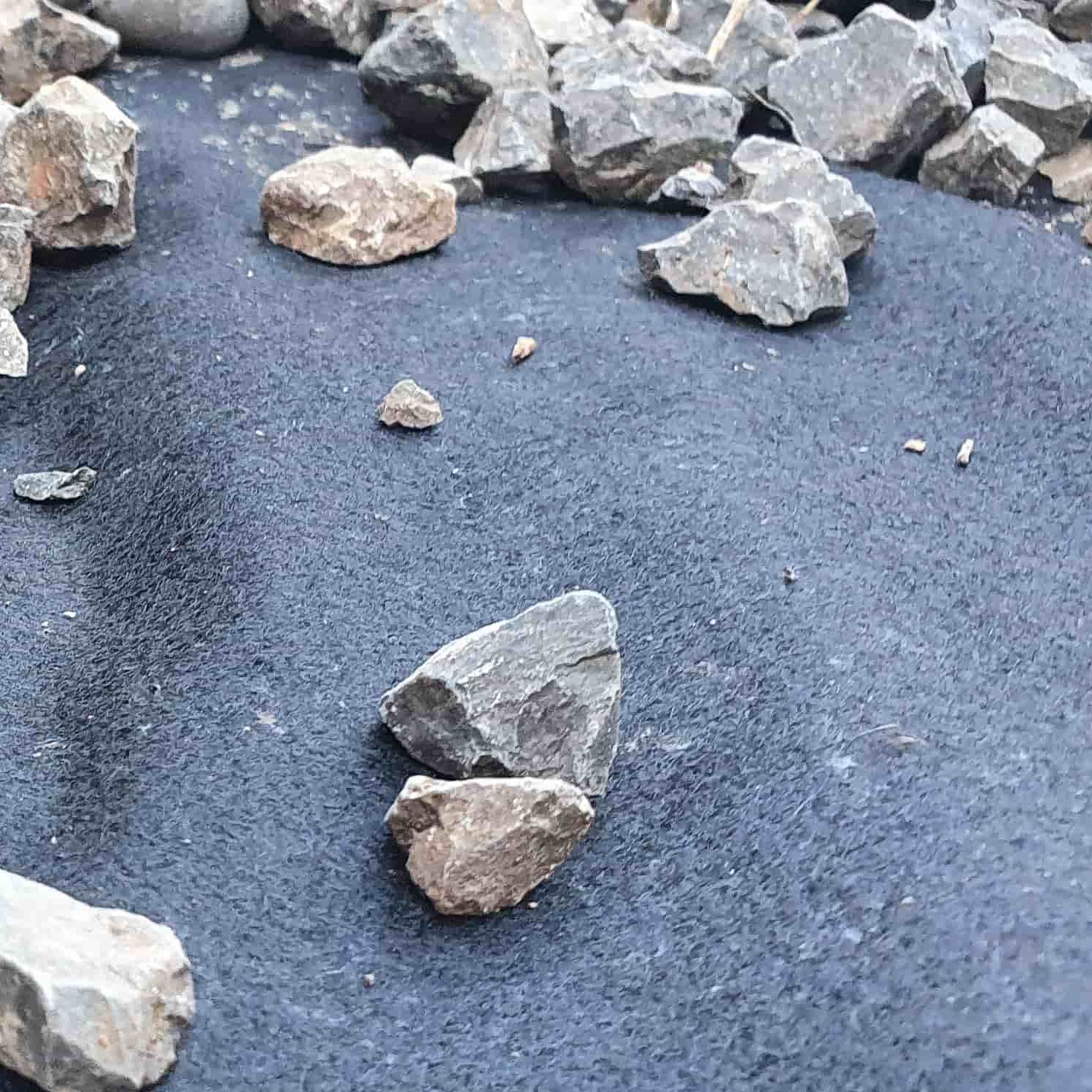 SmartMat landscape fabric protecting soil