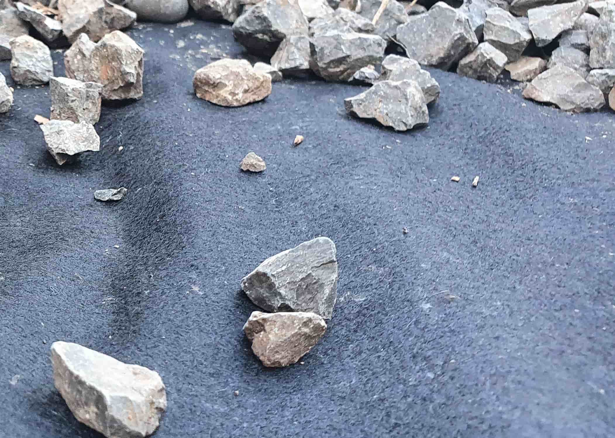 SmartMat landscape fabric protecting soil