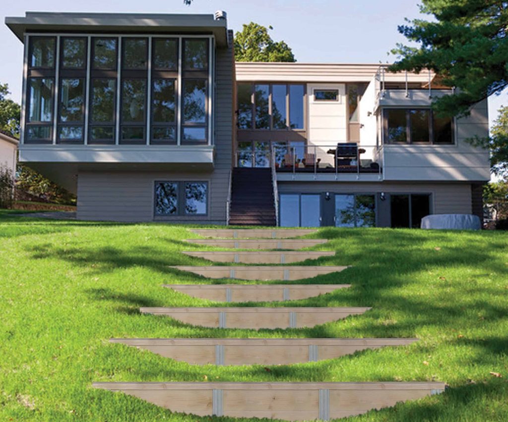 Build Outdoor Steps with SureWall and PebbleLock