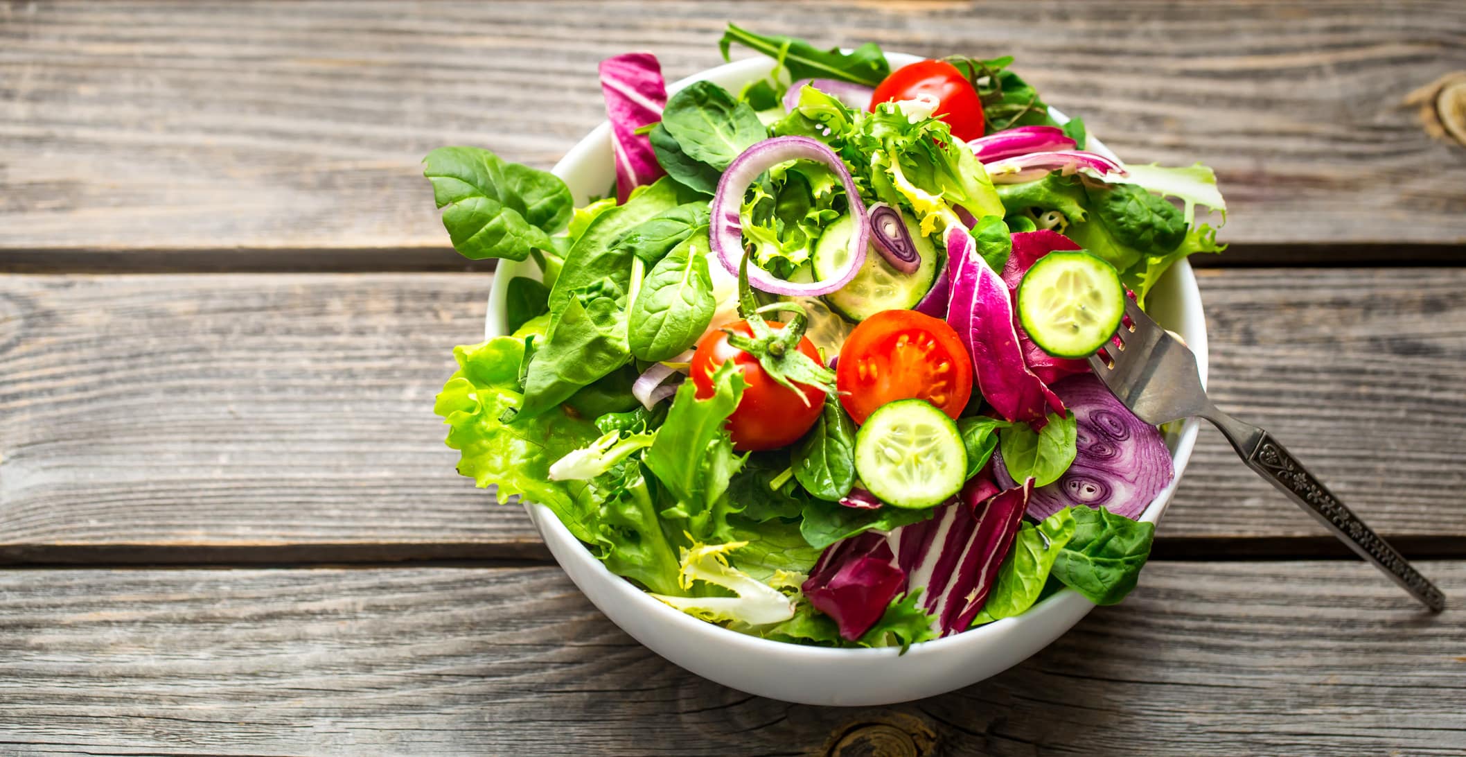 Fresh vege salad- green